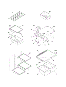 Shelves parts for Kenmore Refrigerator 253.78934800 (25378934800, 253 78934800) from AppliancePartsPros.com
