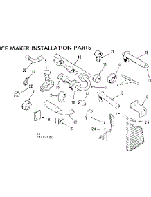 Ice Maker Installation Parts parts for Kenmore Refrigerator 253.7684550 (2537684550, 253 7684550) from AppliancePartsPros.com
