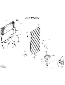 Unit Parts parts for Kenmore Refrigerator 253.7684600 (2537684600, 253 7684600) from AppliancePartsPros.com