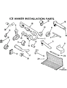 Ice Maker Installation Parts parts for Kenmore Refrigerator 253.7684600 (2537684600, 253 7684600) from AppliancePartsPros.com
