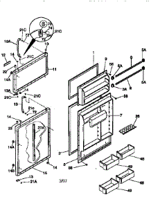 Doors parts for Kenmore Refrigerator 253.76847790 (25376847790, 253 76847790) from AppliancePartsPros.com