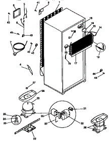 Unit Parts parts for Kenmore Refrigerator 253.76847791 (25376847791, 253 76847791) from AppliancePartsPros.com