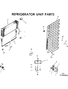 Unit Parts parts for Kenmore Refrigerator 253.7684820 (2537684820, 253 7684820) from AppliancePartsPros.com