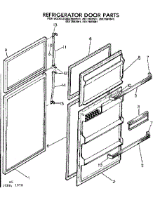 Door Parts parts for Kenmore Refrigerator 253.7687641 (2537687641, 253 7687641) from AppliancePartsPros.com