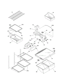 Shelves parts for Kenmore Refrigerator 253.76879506 (25376879506, 253 76879506) from AppliancePartsPros.com