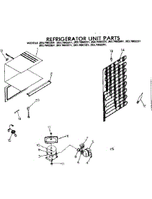 Refrigerator Unit Parts parts for Kenmore Refrigerator 253.7692201 (2537692201, 253 7692201) from AppliancePartsPros.com