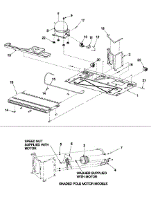 Compressor parts for Kenmore Refrigerator 596.72253202 (59672253202, 596 72253202) from AppliancePartsPros.com