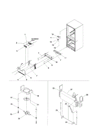 Evaporator / Freezer Control parts for Kenmore Refrigerator 596.72844100 (59672844100, 596 72844100) from AppliancePartsPros.com