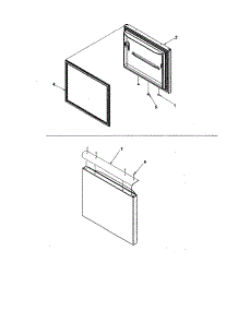 Freezer Door parts for Kenmore Refrigerator 596.72914200 (59672914200, 596 72914200) from AppliancePartsPros.com