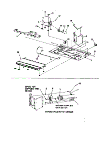 Compressor parts for Kenmore Refrigerator 596.72919200 (59672919200, 596 72919200) from AppliancePartsPros.com