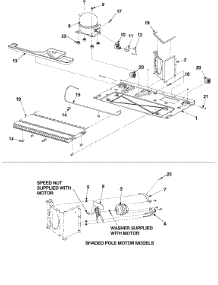 Compressor parts for Kenmore Refrigerator 596.73222200 (59673222200, 596 73222200) from AppliancePartsPros.com
