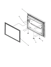 Freezer Door parts for Kenmore Refrigerator 596.73502203 (59673502203, 596 73502203) from AppliancePartsPros.com