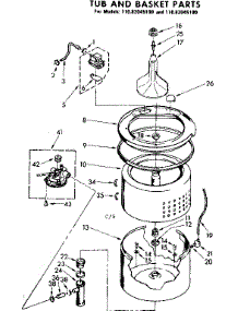 Tub And Basket Parts parts for Kenmore Washer 110.83045100 (11083045100, 110 83045100) from AppliancePartsPros.com