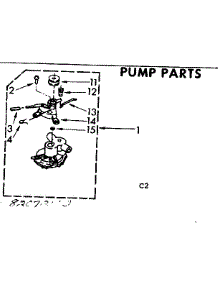 Pump Parts parts for Kenmore Washer 110.83072200 (11083072200, 110 83072200) from AppliancePartsPros.com