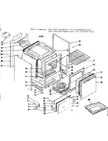 Body parts for Kenmore Range 119.7217420 (1197217420, 119 7217420) from AppliancePartsPros.com