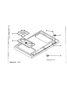 Main Top Section parts for Kenmore Range 119.7217421 (1197217421, 119 7217421) from AppliancePartsPros.com