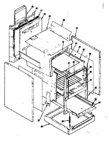 Body Section parts for Kenmore Range 119.7266860 (1197266860, 119 7266860) from AppliancePartsPros.com