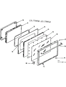 Over Door Section parts for Kenmore Range 119.7338310 (1197338310, 119 7338310) from AppliancePartsPros.com