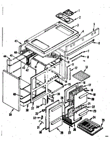Body Section parts for Kenmore Range 119.7407020 (1197407020, 119 7407020) from AppliancePartsPros.com