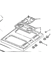 Main Top parts for Kenmore Range 119.7407261 (1197407261, 119 7407261) from AppliancePartsPros.com