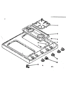 Main Top parts for Kenmore Range 119.7407341 (1197407341, 119 7407341) from AppliancePartsPros.com