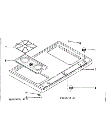 Main Top parts for Kenmore Range 119.7407410 (1197407410, 119 7407410) from AppliancePartsPros.com