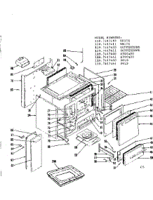 Body parts for Kenmore Range 119.7407460 (1197407460, 119 7407460) from AppliancePartsPros.com