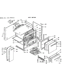 Body Section parts for Kenmore Range 119.7407611 (1197407611, 119 7407611) from AppliancePartsPros.com