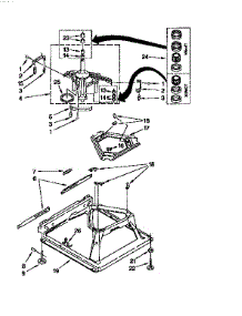 Machine Base parts for Kenmore Washer 110.92597210 (11092597210, 110 92597210) from AppliancePartsPros.com