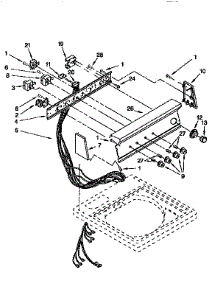 Control Panel parts for Kenmore Washer 110.92597410 (11092597410, 110 92597410) from AppliancePartsPros.com