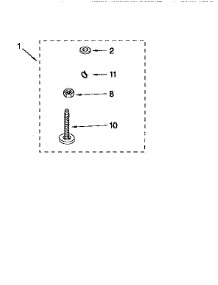Miscellaneous parts for Kenmore Washer 110.92597410 (11092597410, 110 92597410) from AppliancePartsPros.com