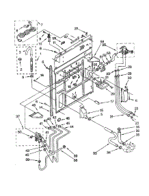 Rear Panel parts for Kenmore Washer 110.92598400 (11092598400, 110 92598400) from AppliancePartsPros.com