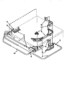 Bleach, Detergent & Rinse Disp. parts for Kenmore Washer 110.92599500 (11092599500, 110 92599500) from AppliancePartsPros.com