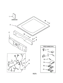 Top And Console parts for Kenmore Dryer 110.92826100 (11092826100, 110 92826100) from AppliancePartsPros.com