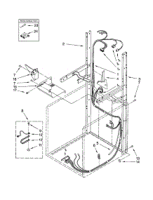 Dryer Support And Washer Harness parts for Kenmore Washer Dryer Combo 110.92962101 (11092962101, 110 92962101) from AppliancePartsPros.com