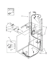 Dryer Support And Washer Harness parts for Kenmore Washer Dryer Combo 110.92964102 (11092964102, 110 92964102) from AppliancePartsPros.com