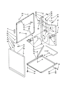 Washer Cabinet parts for Kenmore Washer Dryer Combo 110.92972100 (11092972100, 110 92972100) from AppliancePartsPros.com