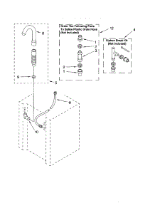 Washer Water System parts for Kenmore Washer Dryer Combo 110.92972101 (11092972101, 110 92972101) from AppliancePartsPros.com