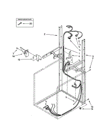 Dryer Support And Washer Harness parts for Kenmore Washer Dryer Combo 110.92976100 (11092976100, 110 92976100) from AppliancePartsPros.com