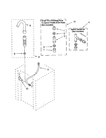 Washer Water System parts for Kenmore Washer Dryer Combo 110.92976102 (11092976102, 110 92976102) from AppliancePartsPros.com