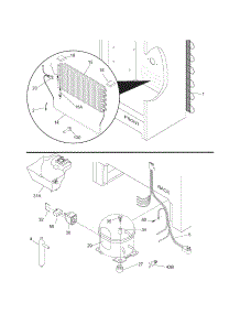 System parts for Kenmore Freezer 253.26732101 (25326732101, 253 26732101) from AppliancePartsPros.com