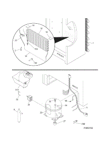 System parts for Kenmore Freezer 253.26732103 (25326732103, 253 26732103) from AppliancePartsPros.com
