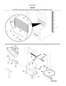 System parts for Kenmore Freestanding Freezer 253.27002410 (25327002410, 253 27002410) from AppliancePartsPros.com