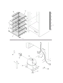 System parts for Kenmore Freezer 253.27042701 (25327042701, 253 27042701) from AppliancePartsPros.com