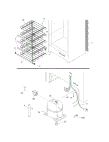 System parts for Kenmore Freezer 253.27042704 (25327042704, 253 27042704) from AppliancePartsPros.com