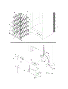 System parts for Kenmore Freezer 253.27042705 (25327042705, 253 27042705) from AppliancePartsPros.com