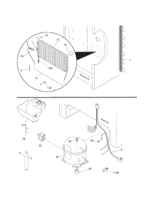 System parts for Kenmore Freezer 253.28052800 (25328052800, 253 28052800) from AppliancePartsPros.com