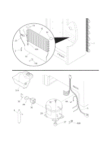 System parts for Kenmore Freezer 253.28052802 (25328052802, 253 28052802) from AppliancePartsPros.com