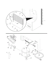 System parts for Kenmore Freezer 253.28052807 (25328052807, 253 28052807) from AppliancePartsPros.com