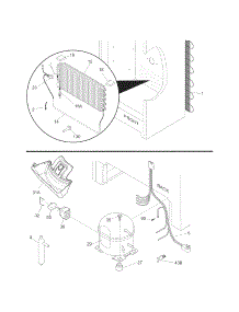 System parts for Kenmore Freezer 253.28092803 (25328092803, 253 28092803) from AppliancePartsPros.com